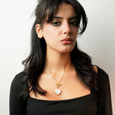 Colorful Life Toggle Necklace, Solid Sterling Silver, Gold Vermeil, Mother of Pearl